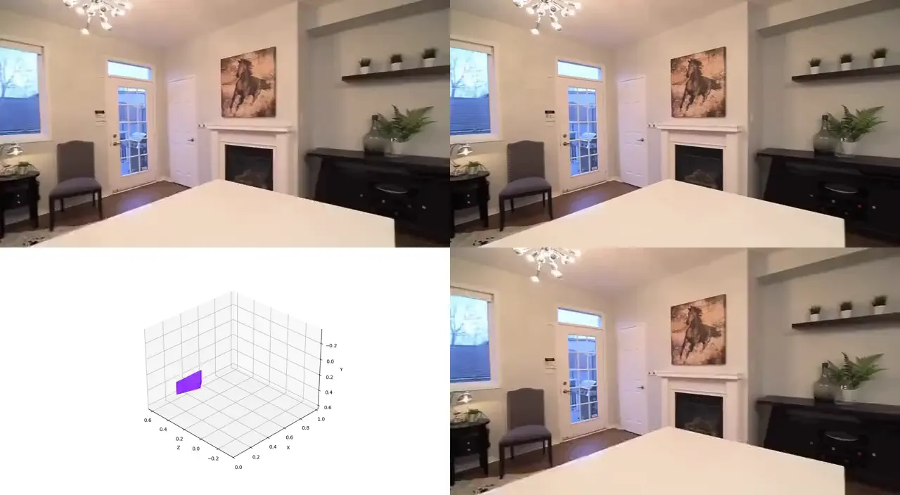 Teaser figure for GeoStream: Toward Precise Camera Controlled Streaming Video Generation
